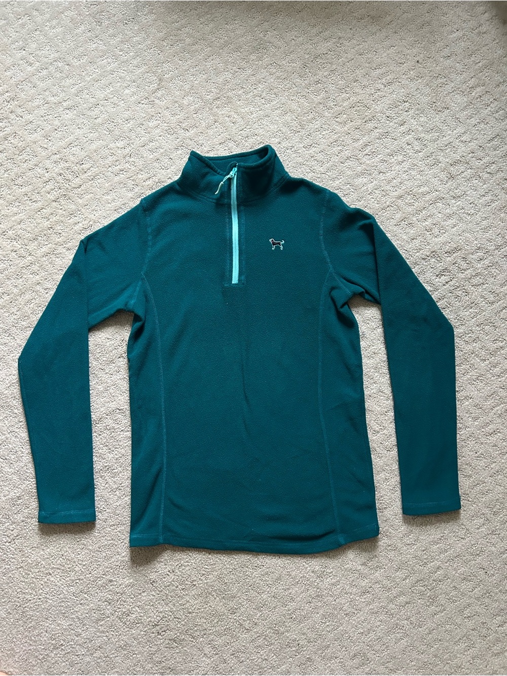 The Black Dog Teal Quarter-Zip Pullover